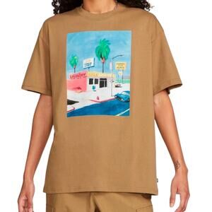 Nike SB Laundry T-Shirt Brown Men’s Medium Loose Fit Skate Graphic Tee